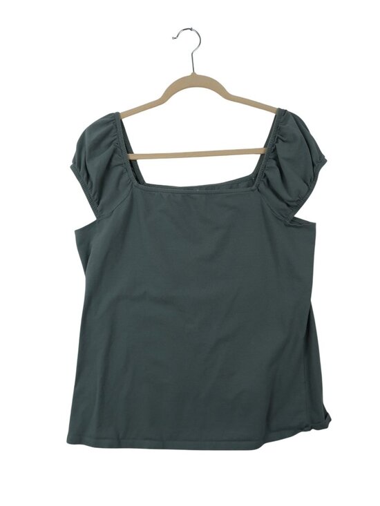 Maurices Tops - ✨3/$30 Maurices XXL 24/7 Green Peasant Sleeve Top Womens Lightweight